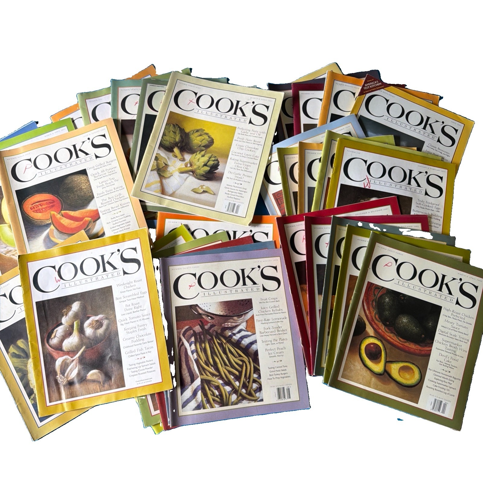 Cook’s Illustrated Magazine Lot 37 Issues Cooking Recipes Food Magazines Bulk