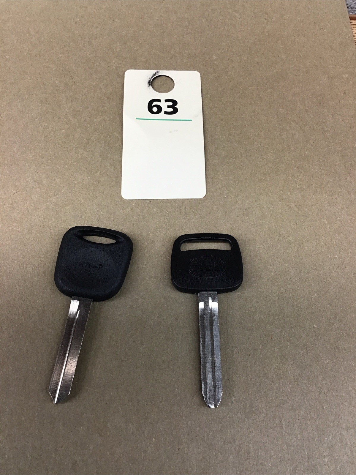 Lot Of (2) Ilco H78-P Ford Contour Car Key Blanks B-2 # 63