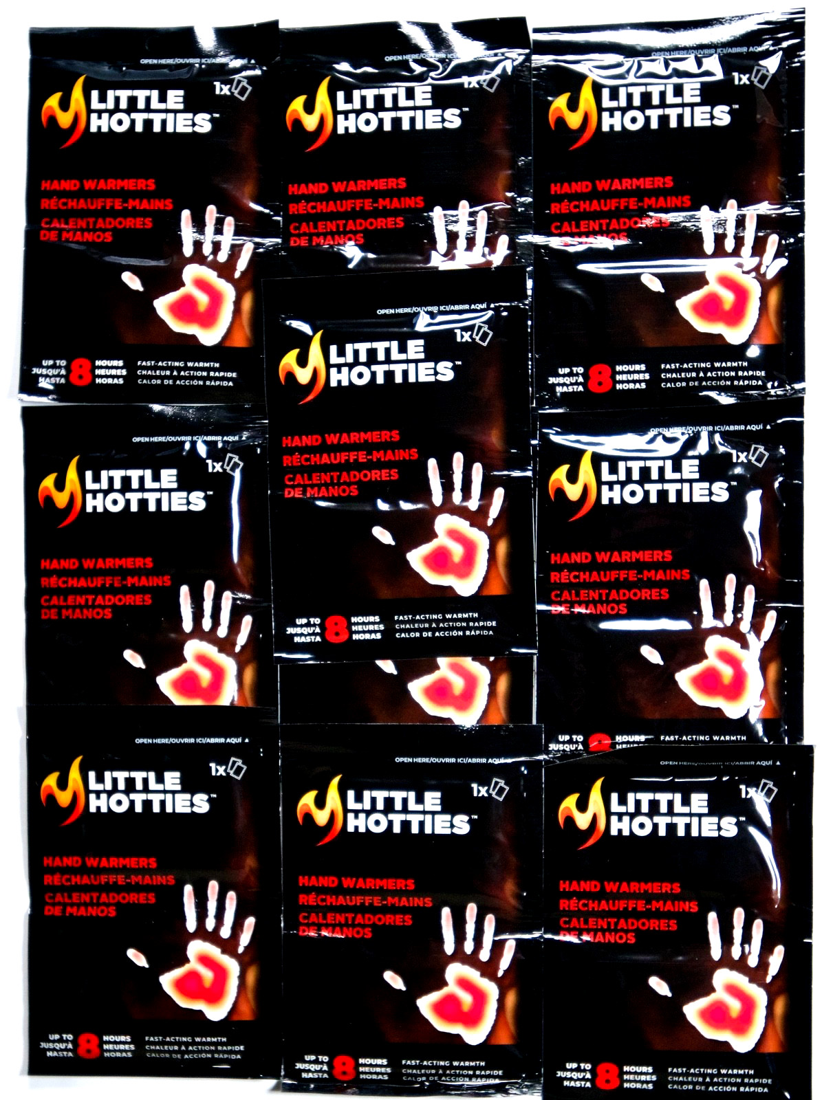 Little Hotties Hand Warmers 10-Pack Up to 8 Hours Heat Fast Acting Warmth New
