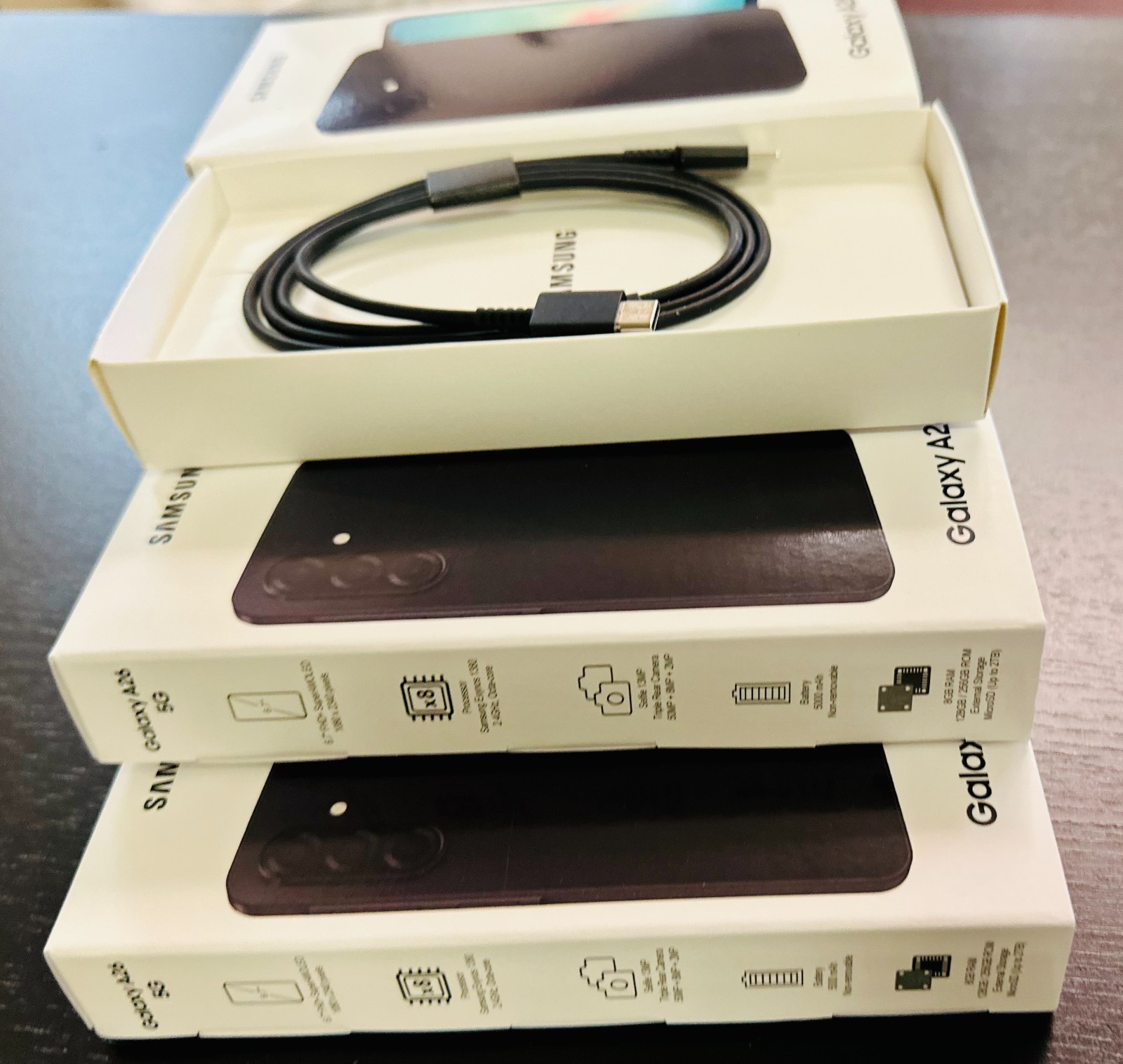 Samsung Galaxy A26 Original Box ONLY+ Fast Charging Cable, SIM Tool – Lot