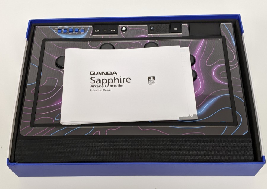 Qanba Sapphire Arcade Fight Stick PS5 PS4 Controller Official Licensed USED