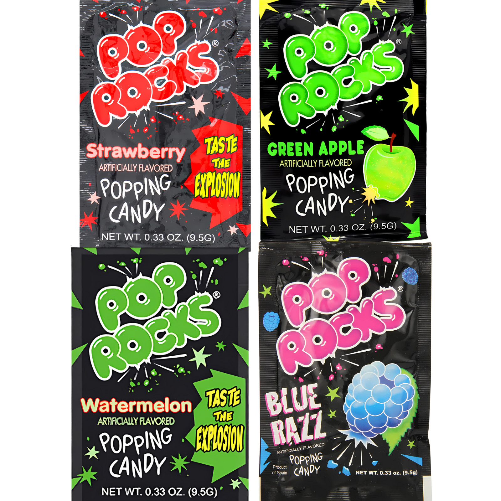 POP ROCKS POPPING CANDY 4 ASSORTED FLAVORS U.S.A. SELLER