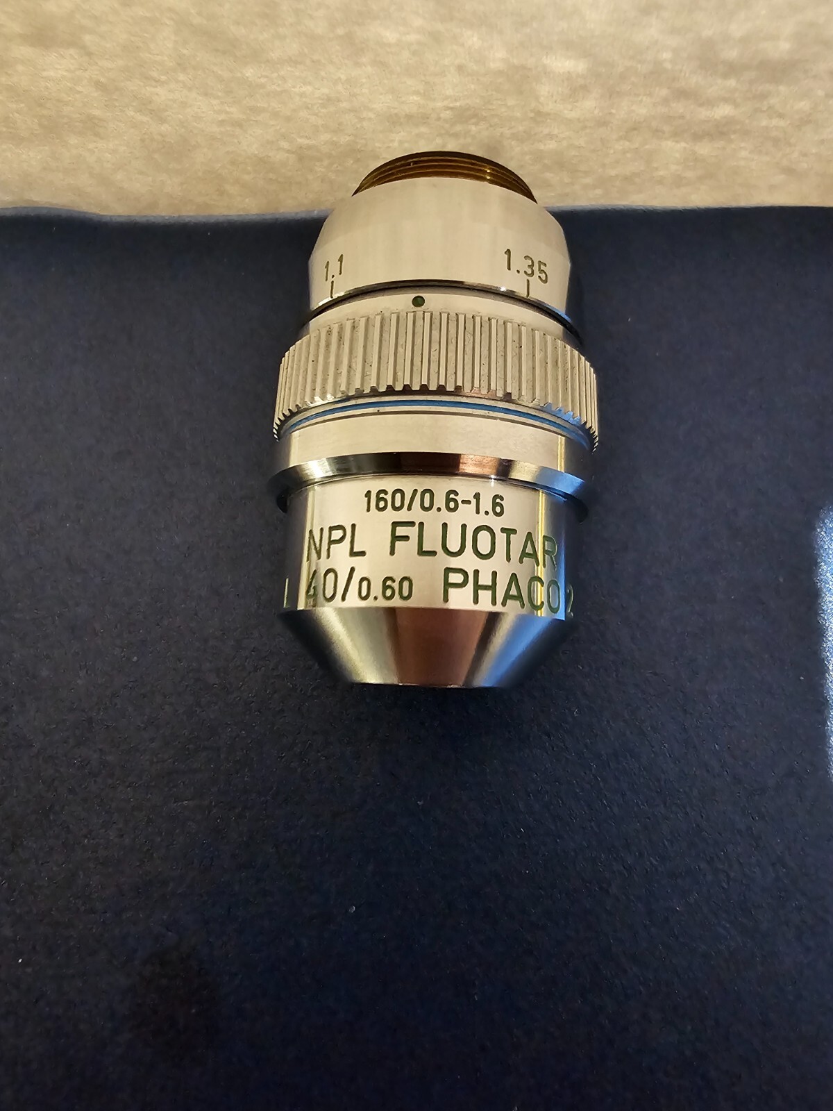 Leitz Wetzlar NPL Fluotar L 40/0.60 PHACO 2 160/0.6-1.6 Microscope Objective