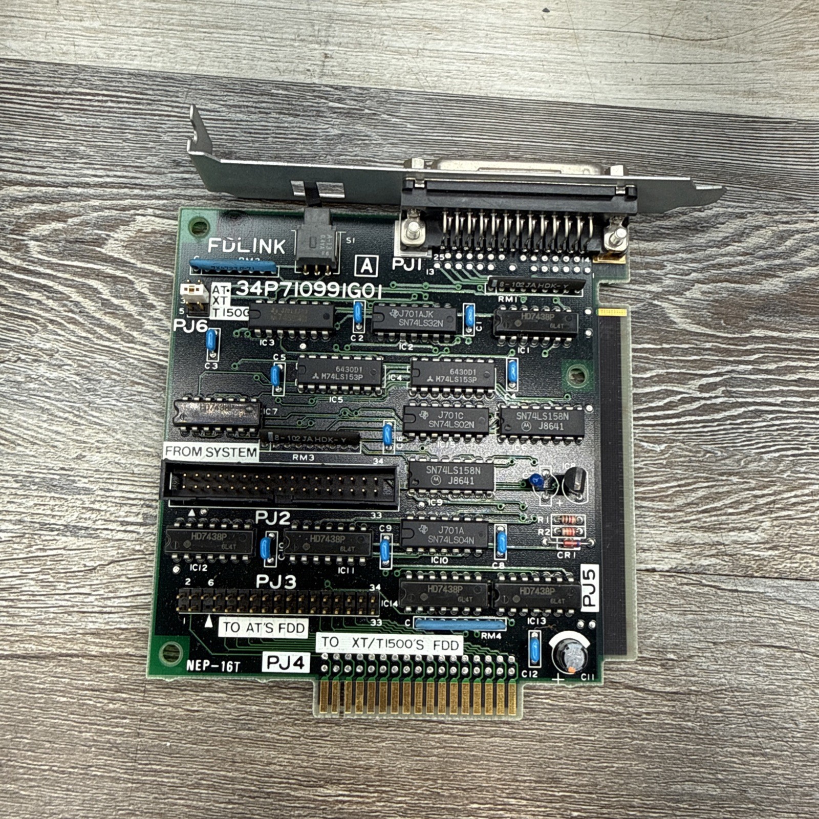 FDLINK vintage ISA interface card NEP-16T - Untested - For Parts / Repairs.