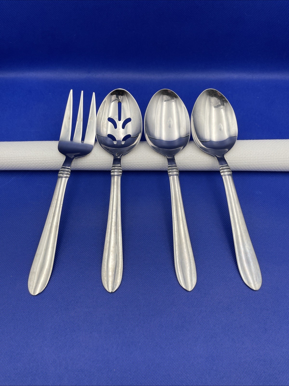Oneida Banberry Stainless Flatware Silverware Serving Set Replacement Lot Of 4