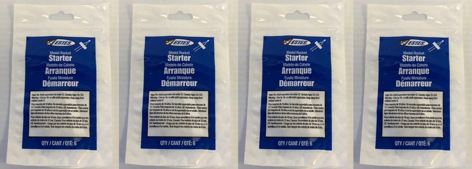 Estes 2302 Solar Starter - 4 Packs - Free Shipping