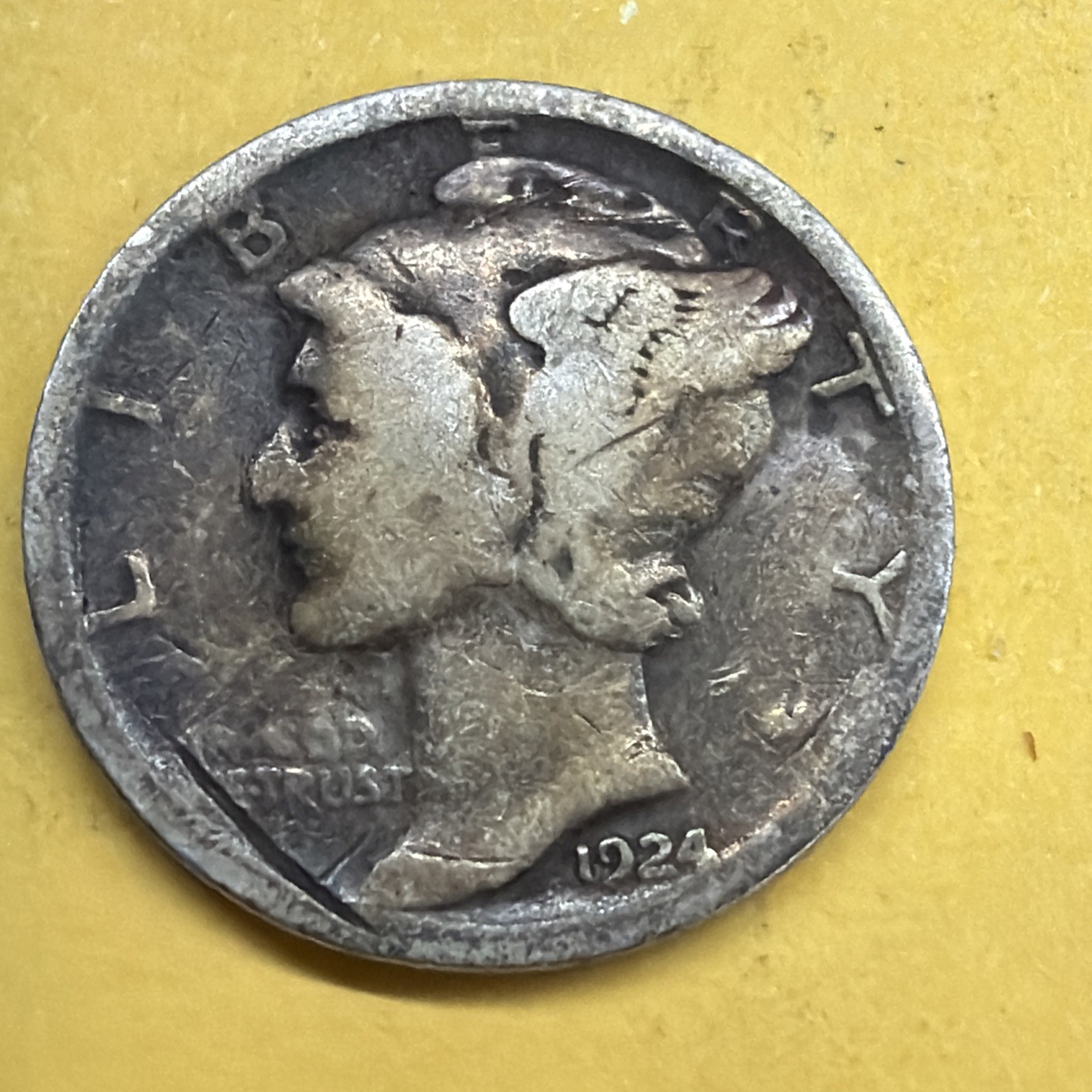 1924-S Mercury Dime - Actual Silver Coin  Same Day Shipping