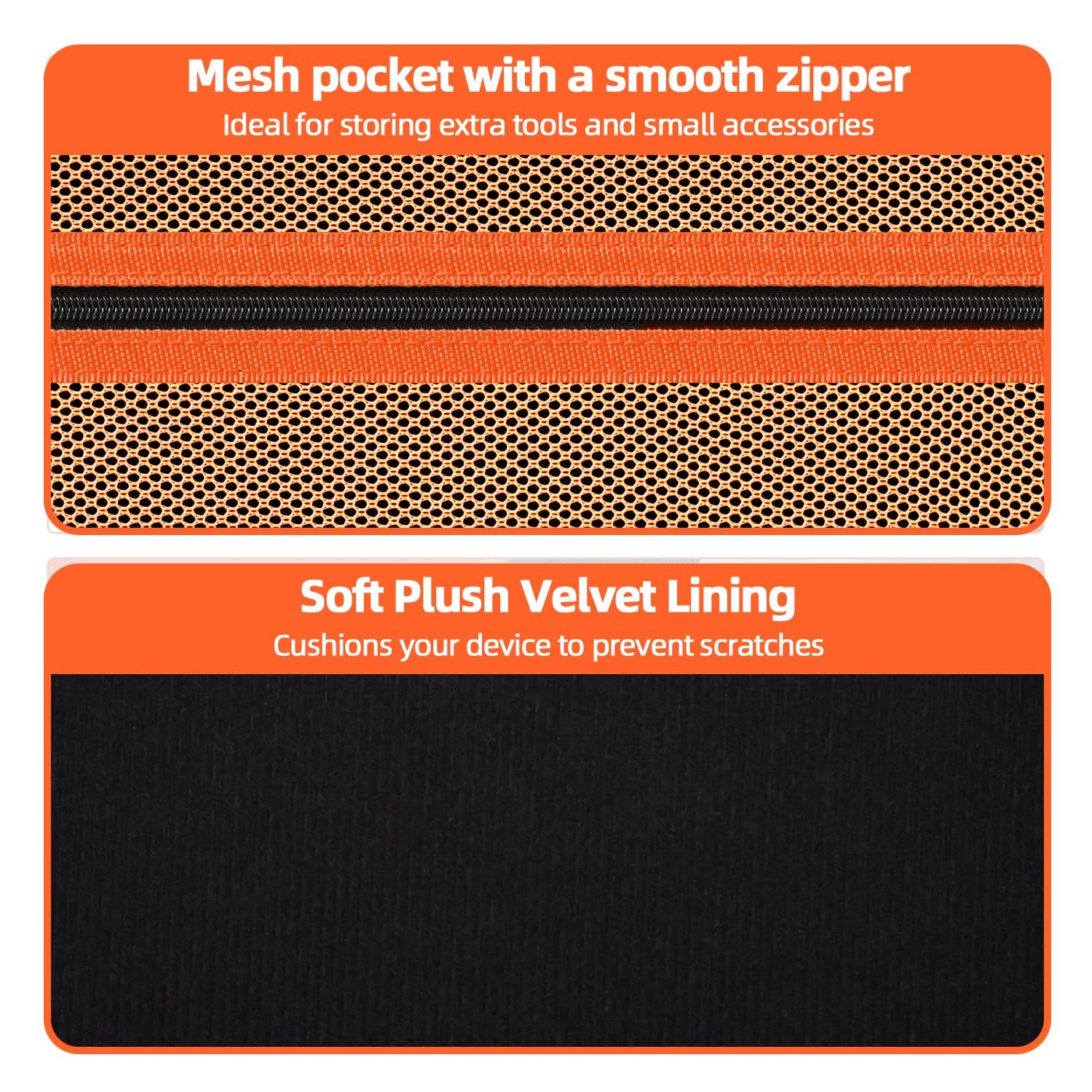 Storage Case Only for Klein Tools Electrical Large, Large Black&Orange