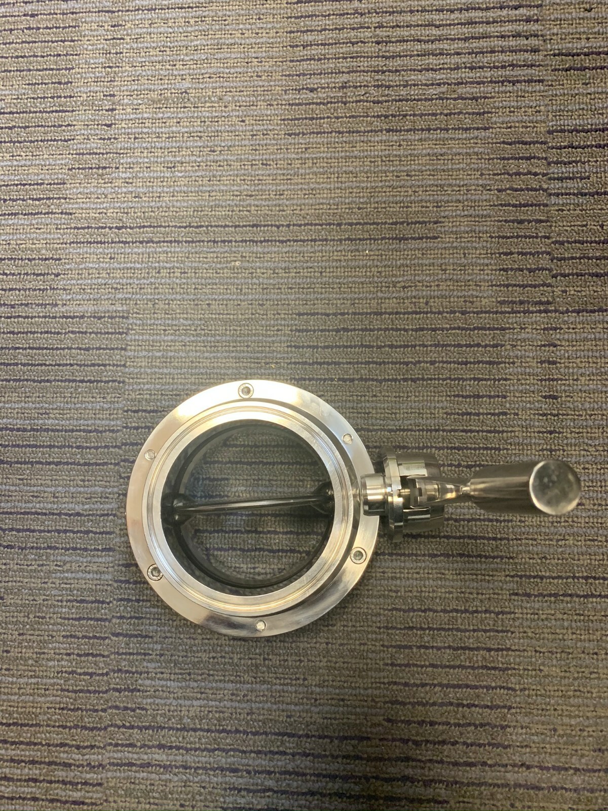 4" Butterfly Valve 316L Stainless Cipriani Sanitary/Triclamp Viton Material Cert