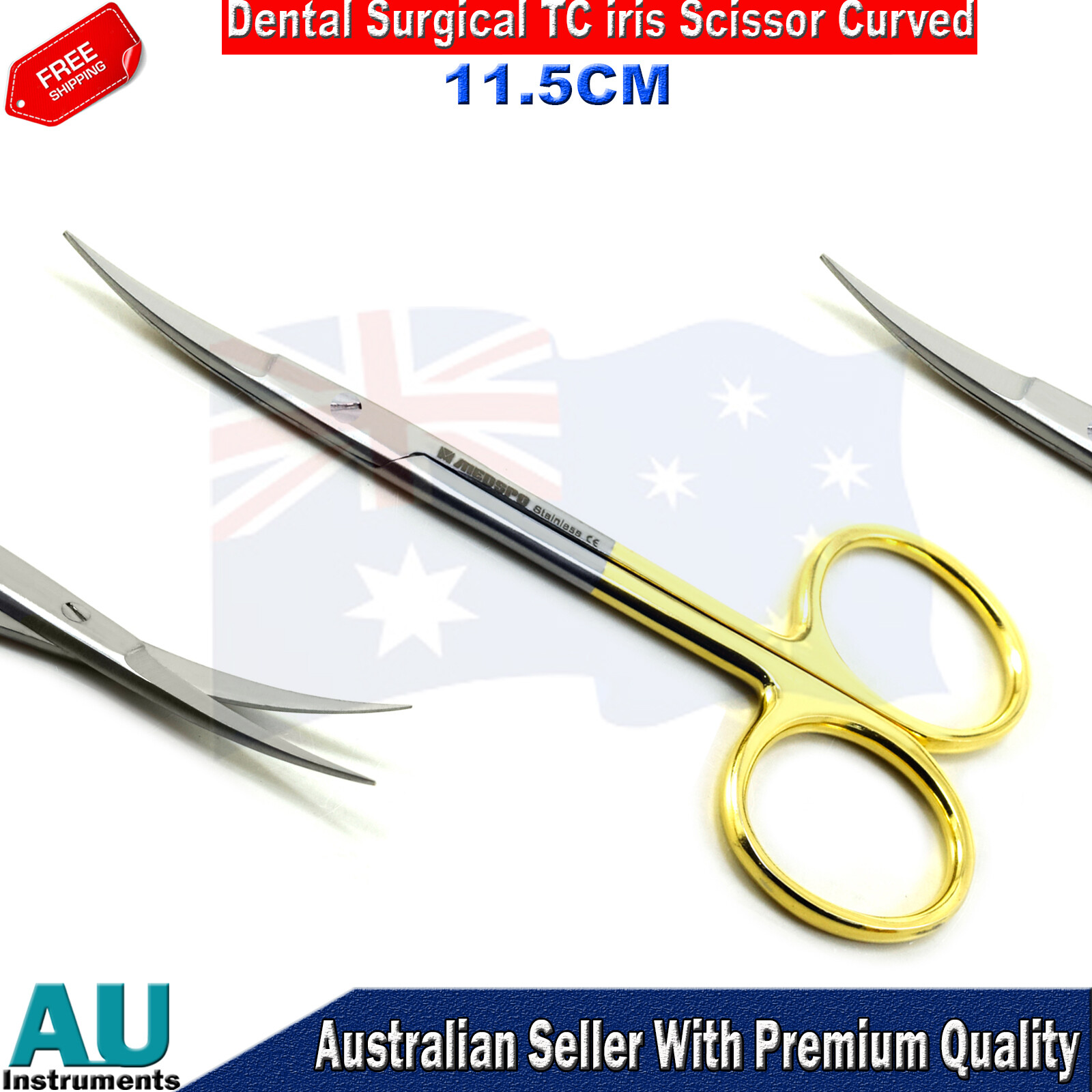 Dental Needle Holder Castroviejo TC Forceps & Iris Gum Tissue Scissors