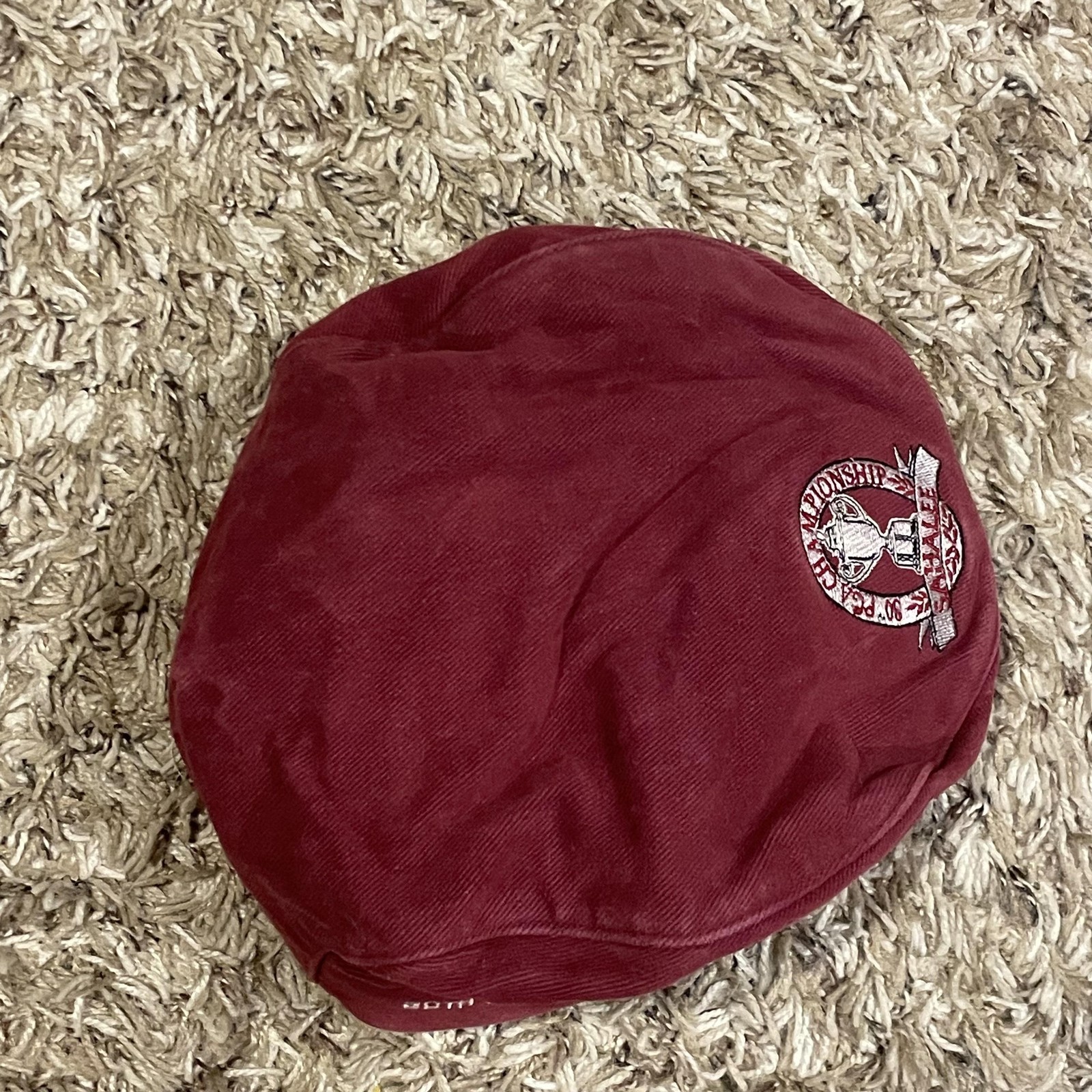 Vintage 80th PGA Championship Sahalee Golf Newsboy Hat Mens S/M Red Drew Pearson