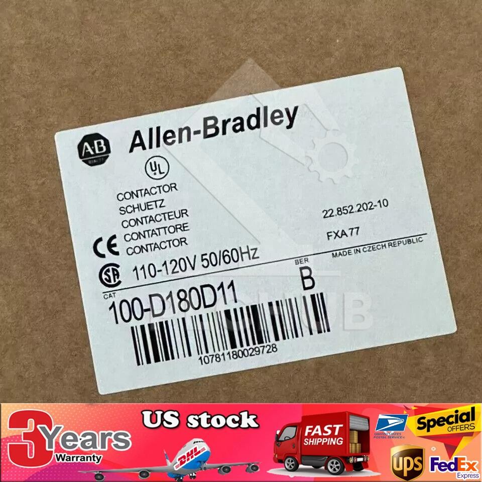 NEW Factory Sealed AB Allen-Bradley 100-D180D11 100D180D11 Free Shipping USA