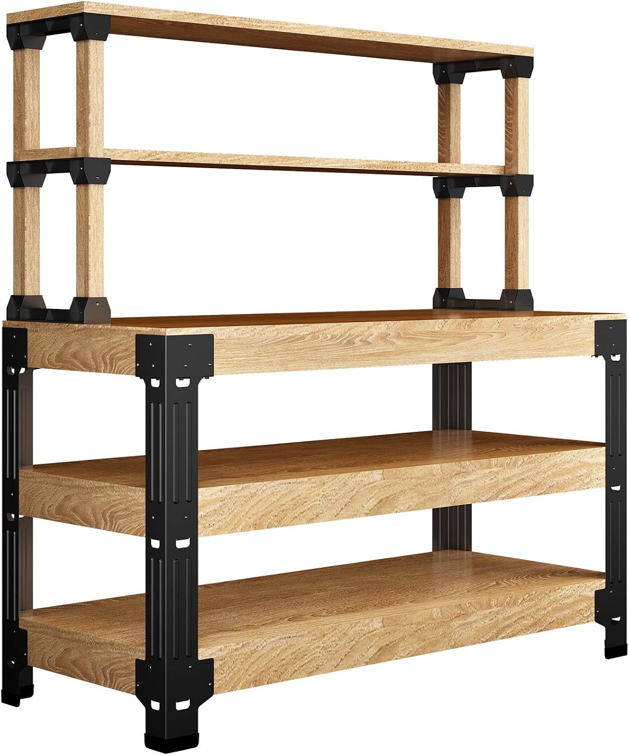 Workbench Legs Heavy Duty Workbench Kit with Shelf for DIY Custom Maximum 96"