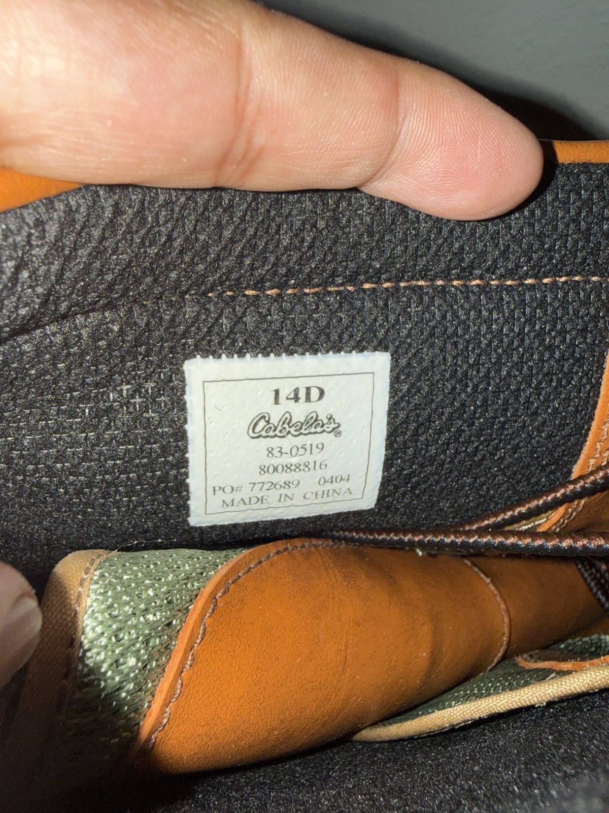 Cabela's Master Guide Fly Fishing Wading Boots 14D Felt Sole Drainage System NOS