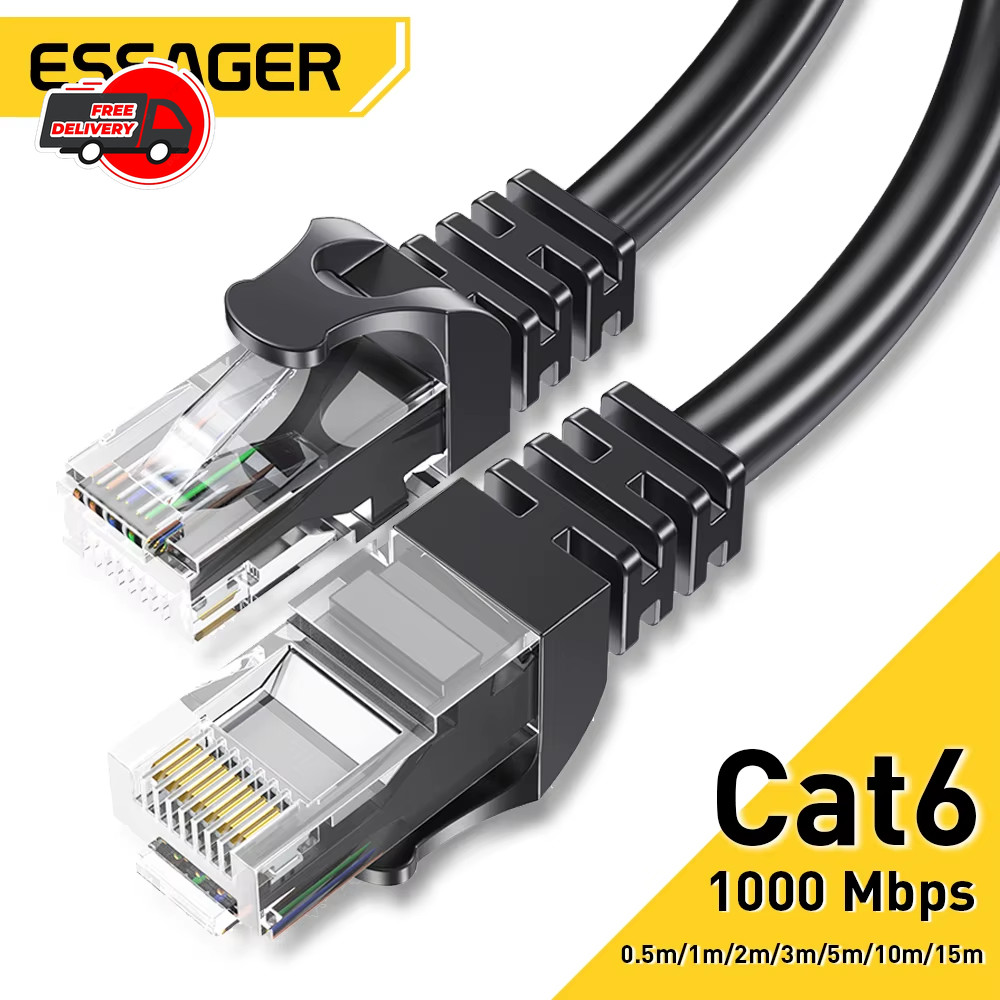 CAT6 Ethernet Cable High Speed LAN Network RJ45 Patch Cord 5M 10M 15M 🔌