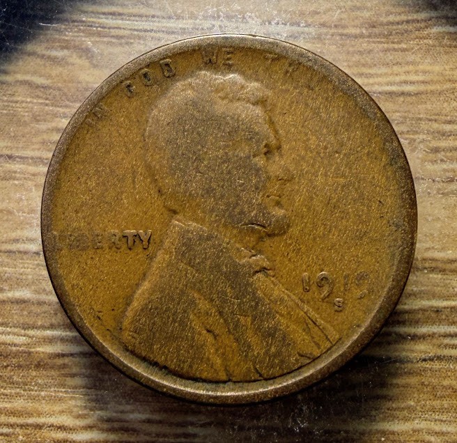 1919-S Lincoln Wheat Cent - Actual Coin Shown - Free Shipping & Tracking INV#141