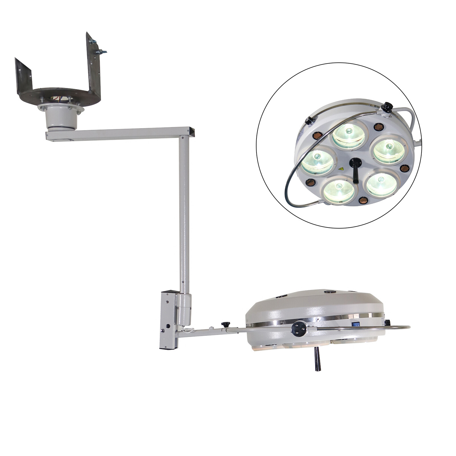25W Surgical Operating Light Ceiling Mounted Shadowless Dental Exam Halogen Lamp