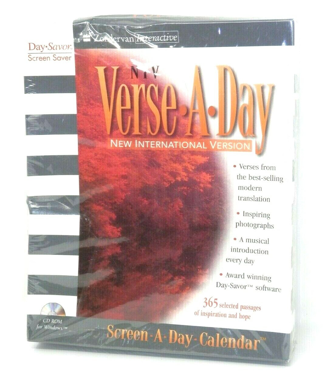 Vintage Zondervan NIV Verse-A-Day Screen Saver Software 1997 CD-ROM New SEALED