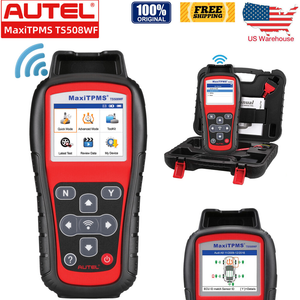 Autel MaxiTPMS TS508WF with OBD2 Code Reader Connection Relearn Advanced TS508