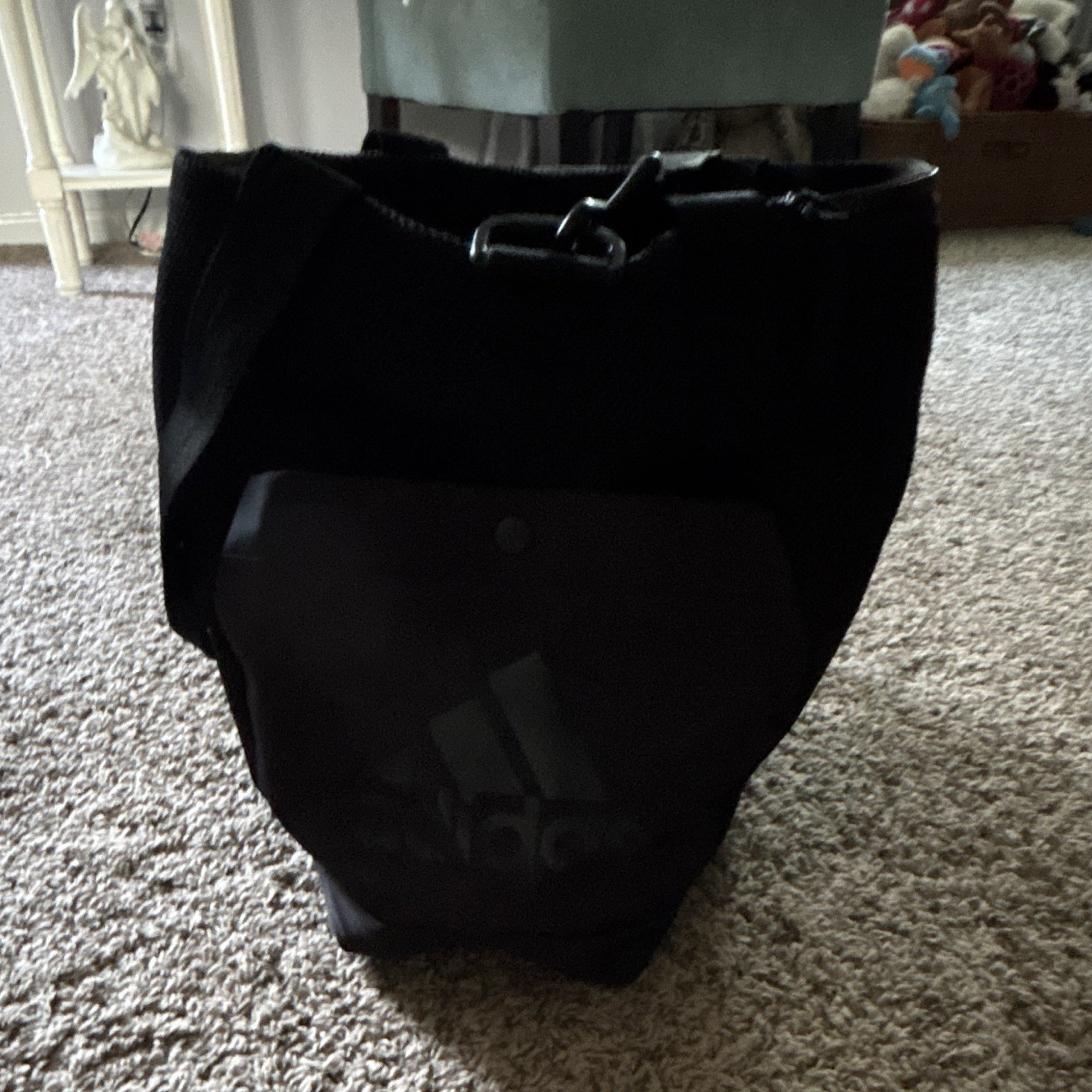 adidas Black Medium Cross Shoulder Gym Bag, Adjustable Carrying Strap