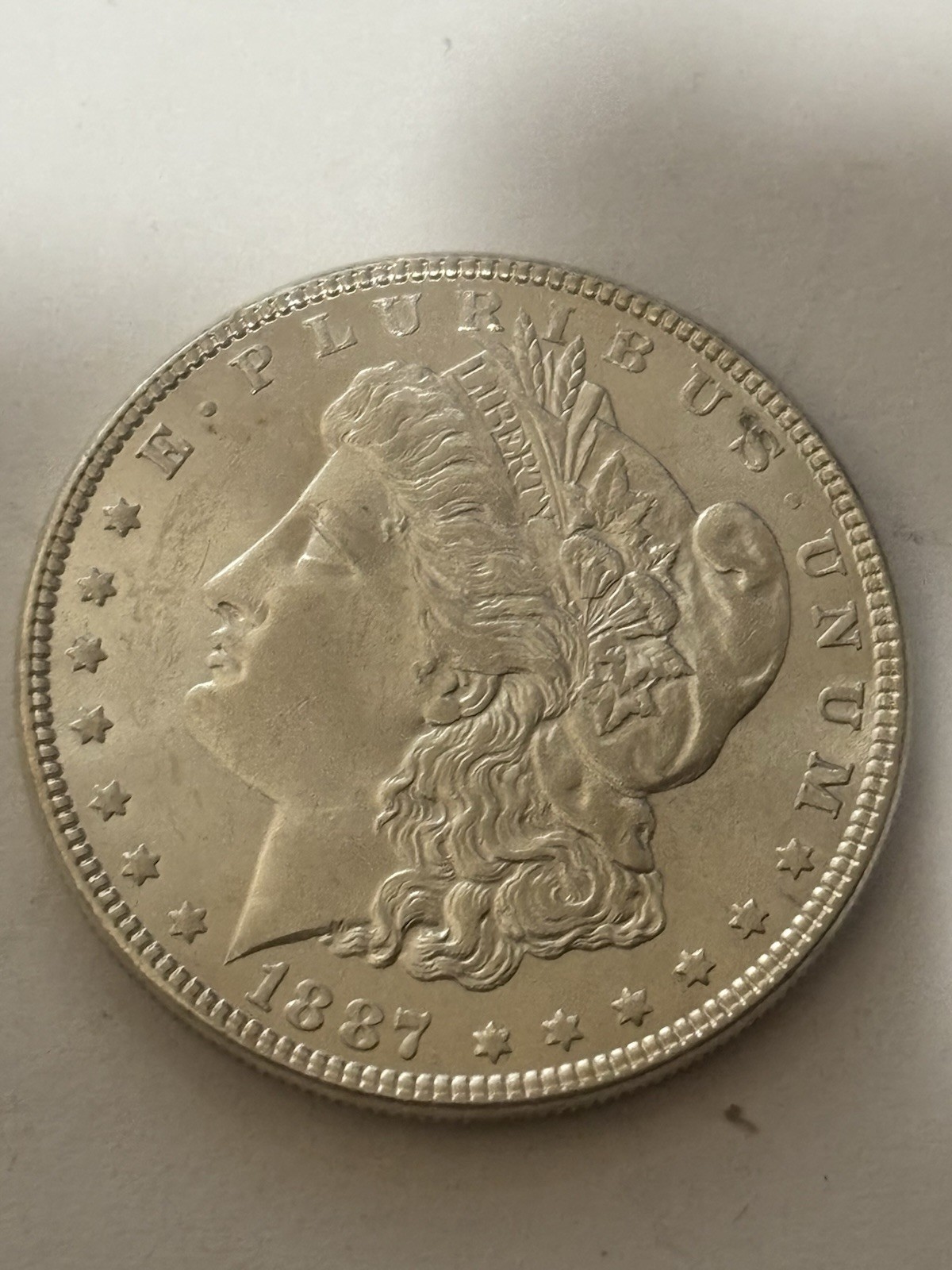 1887-P  Morgan Silver Dollar - Brilliant Uncirculated