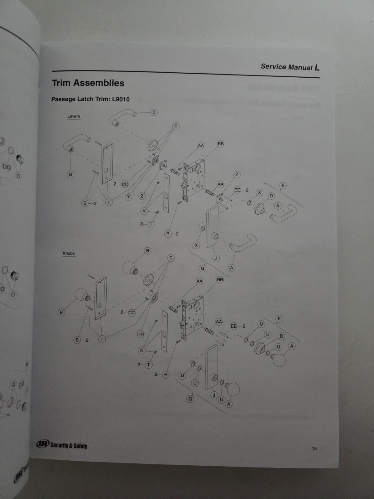 Schlage L-Series Service Manual