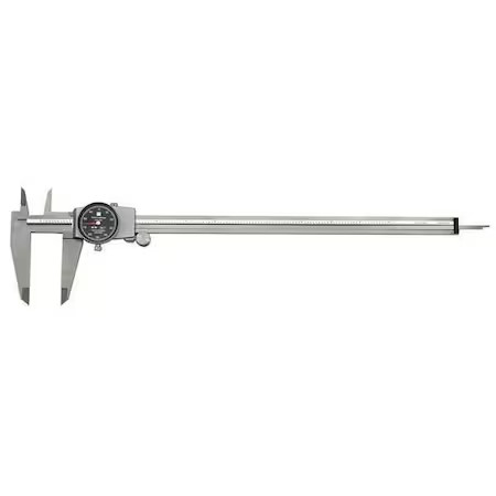Tesa Brown & Sharpe 599-579-12-5-1 Dial Caliper, Range 12 In, Jaw 2.5 In