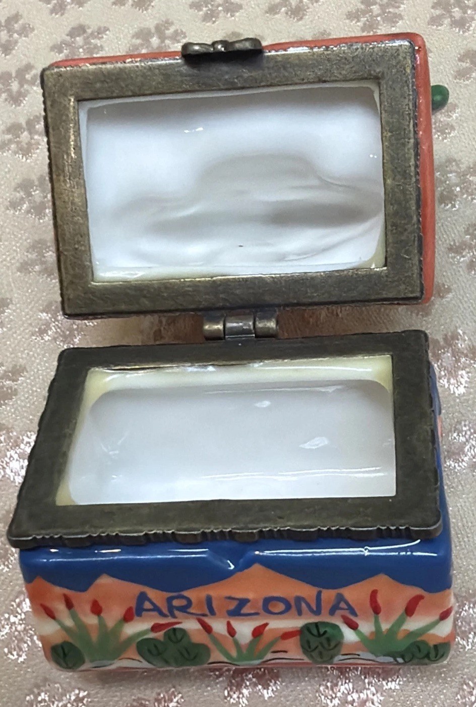 “Arizona” Ceramic Multicolored Trinket Box PO