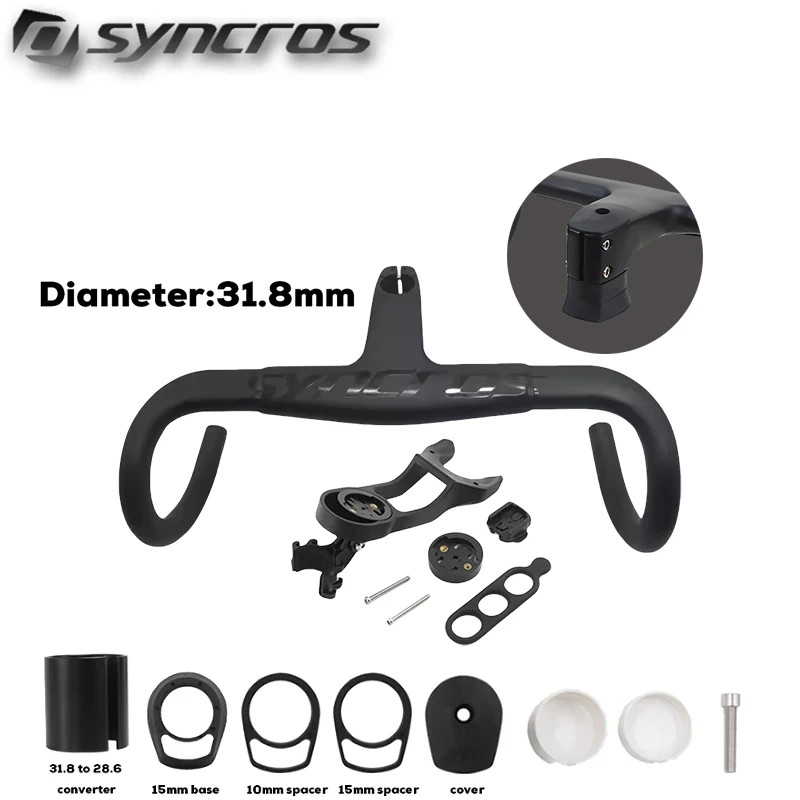 Syncros Road Carbon Handelbar Stem Bike 90/100/110/120mm 390/400/420/430mm