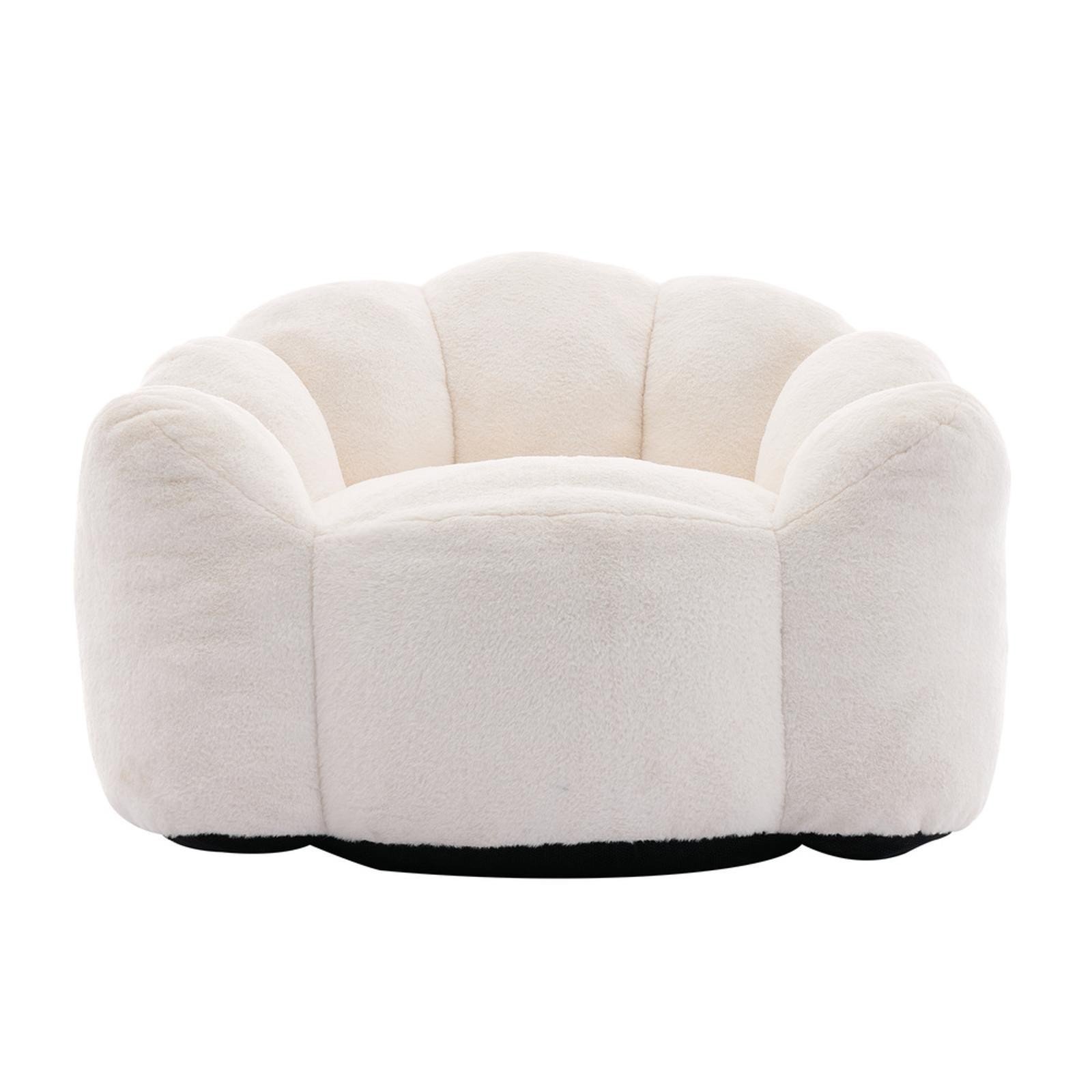 Ergonomic Adult Bean Bag Sofa with High-Density Foam Padding - No Assembly