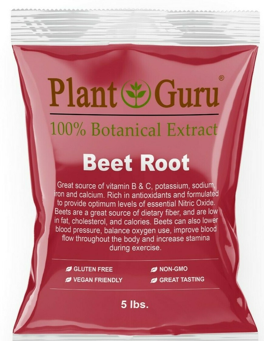 Red Beet Root Powder 5 lbs. Bulk Beta Vulgaris Nitric Oxide Extract Super Food