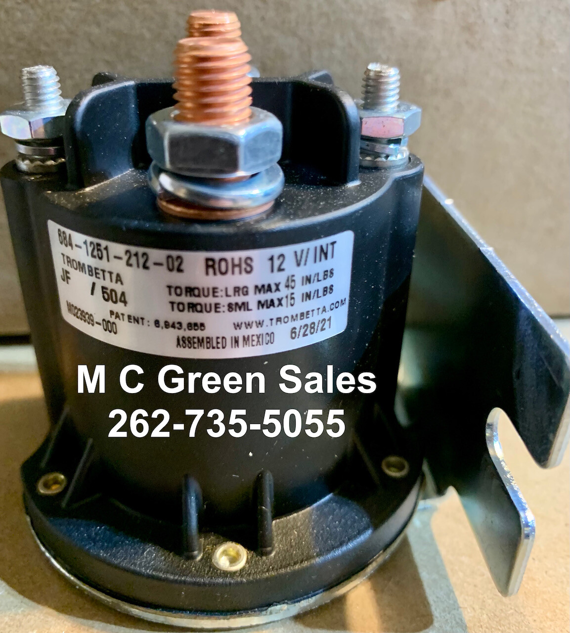 SAME AS OEM BOSS HYD01633 HYD08831 SNOW PLOW SOLENOID MOTOR RELAY FULL COPPER!