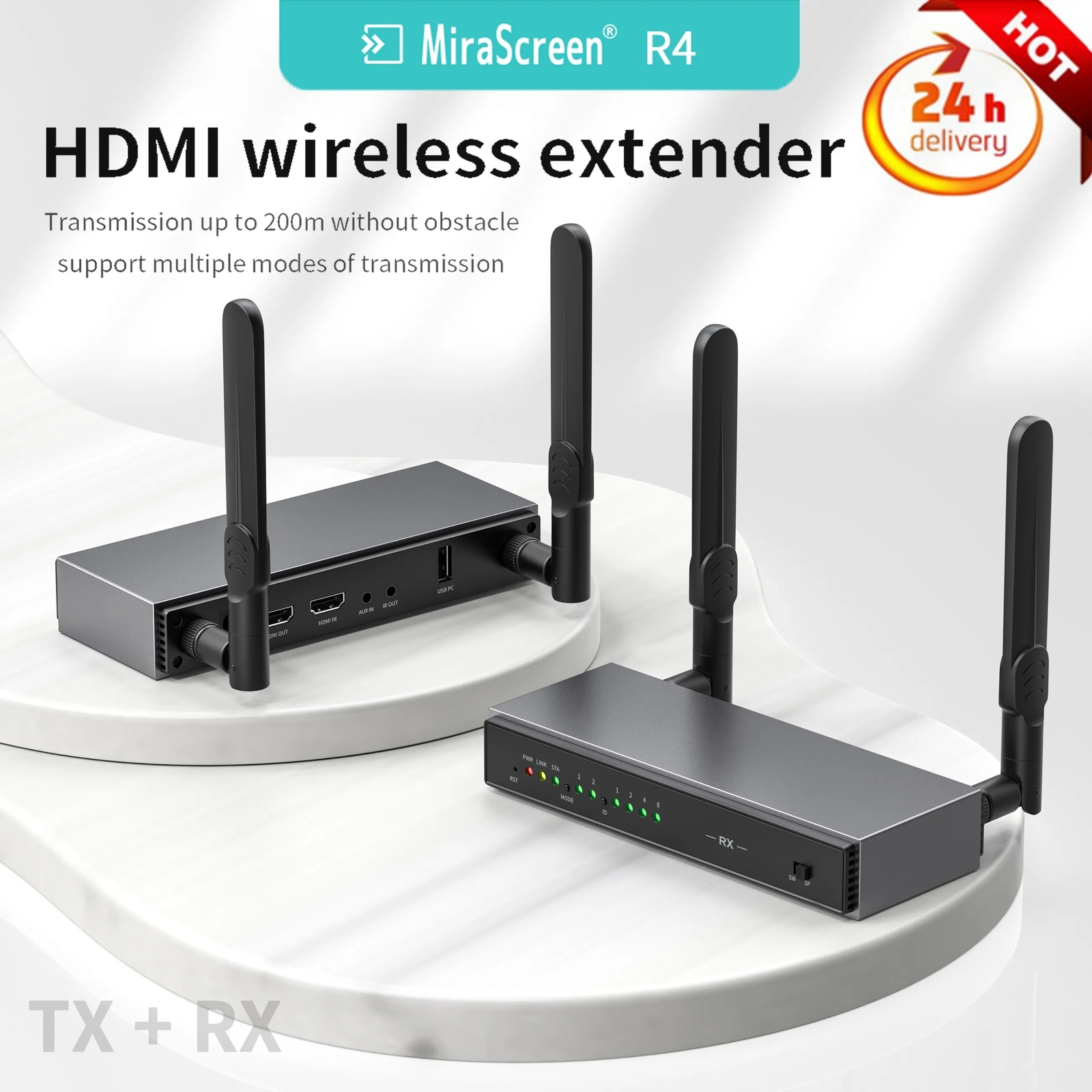 Sageres R4 R14 R15 HDMI Wireless Extender Transmitter Receiver 1080P 60Hz 200M