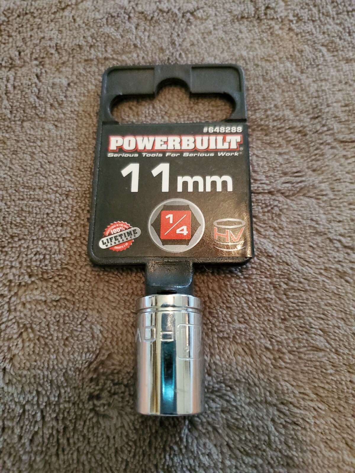 Powerbuilt 1/4" Drive x 11mm 6 Point Metric Socket - 648288
