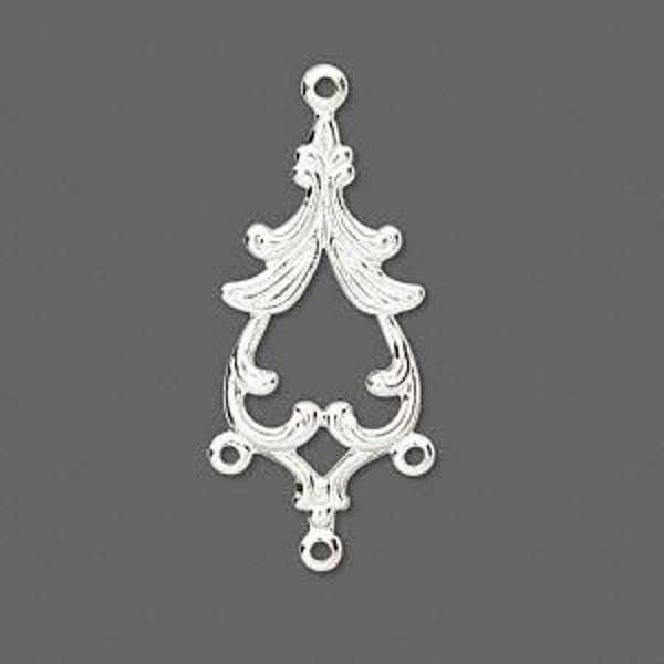 Chandelier Drops 27mm Silver Finding Lightweight Pendants Jewelry Lot of 10