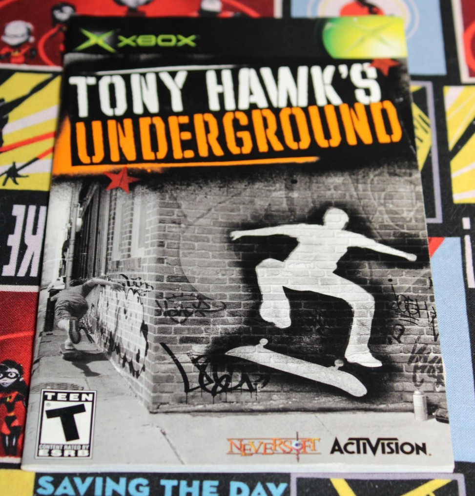 🔥Tony Hawk's Underground Microsoft XBOX Instruction MANUAL ONLY🔥