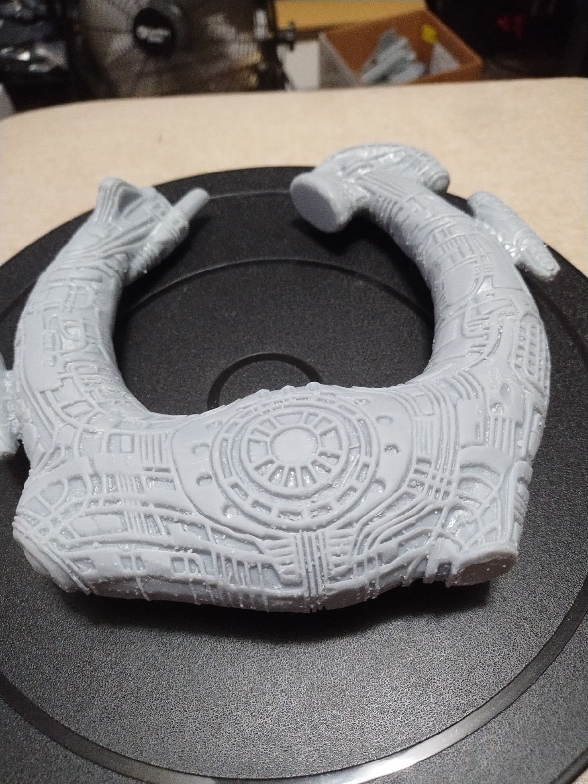 Alien Juggernaut ship 3D Resin Print Measures 7.5" X 8"