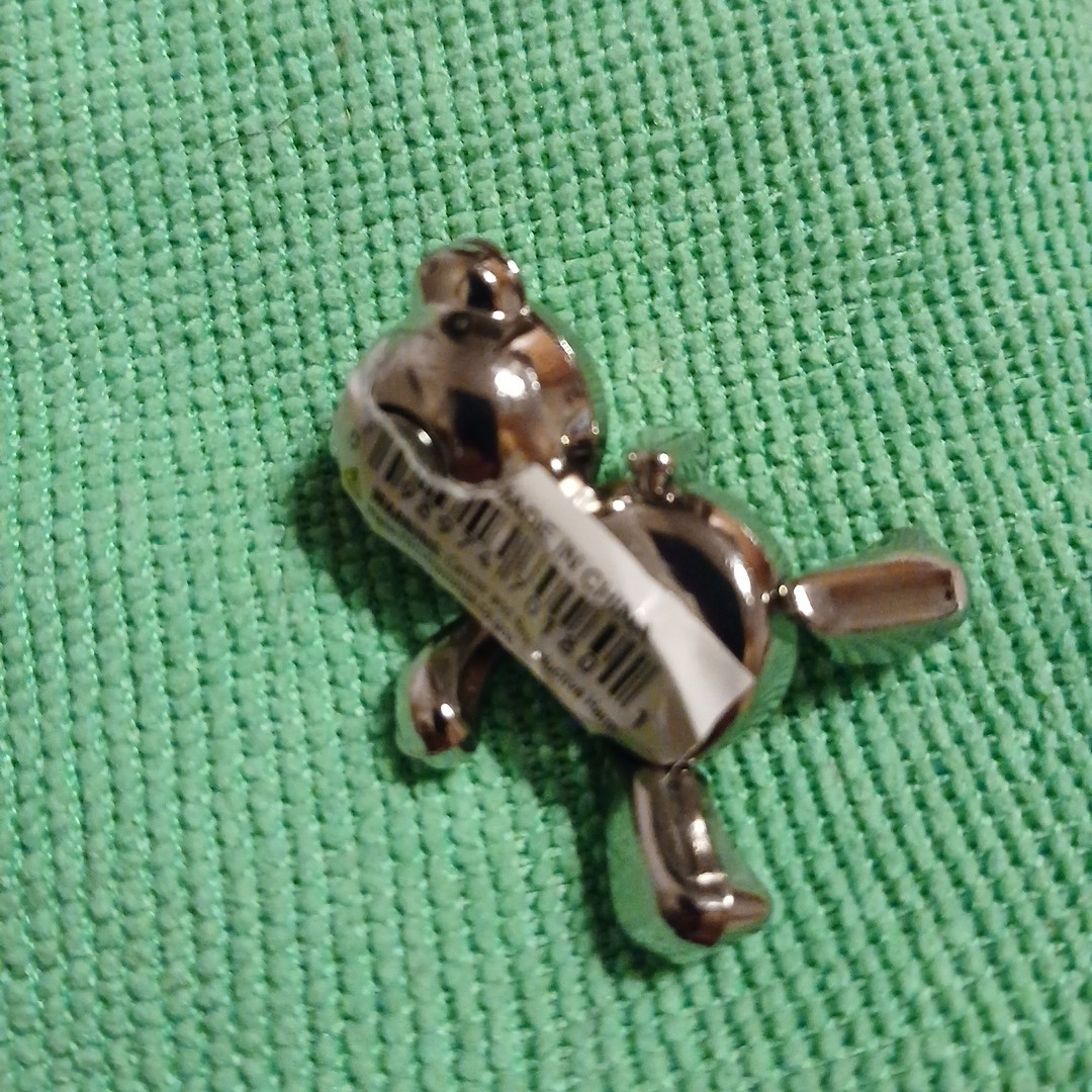 MISSISSIPPI Teddy Bear Magnet - Silver W/moving Arms & Legs