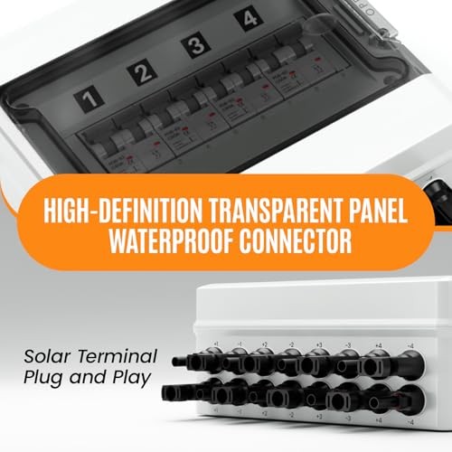 Solar Panel Disconnect Switch with 1000V DC 60Amp Circuit Breakers 60A 4String