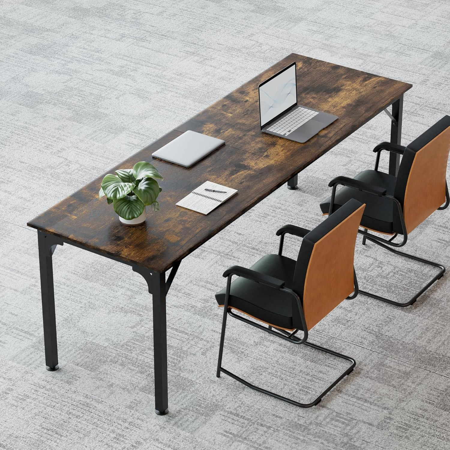 78.7 Inches Extra Long Desk,6.5Ft Office Table with Flexible Configuration,Large