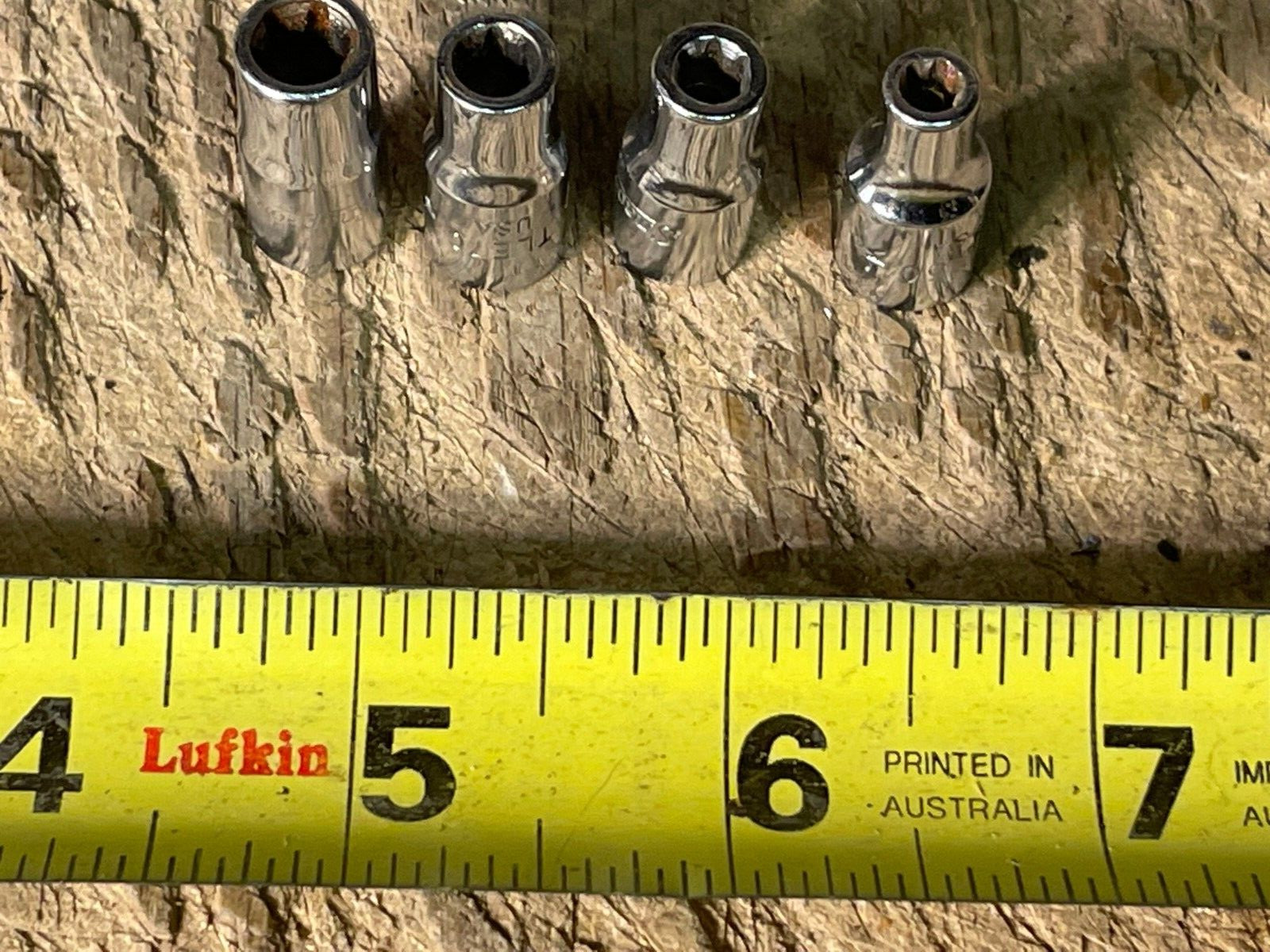 Snap-on TLE Torx Socket Lot 4 Piece 1/4" Drive TLE50 60 70 + 80