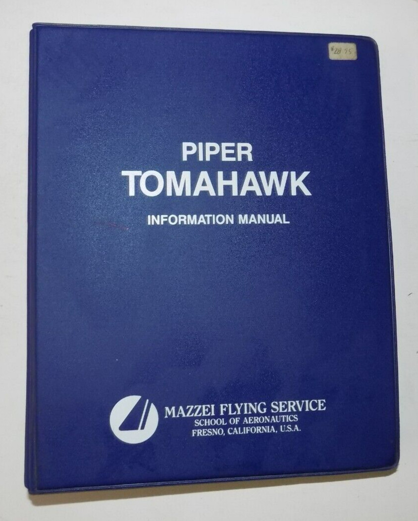 Tomahawk PA-38-112 Pilot's Information Manual - Mazzei Flying Service - Aircraft