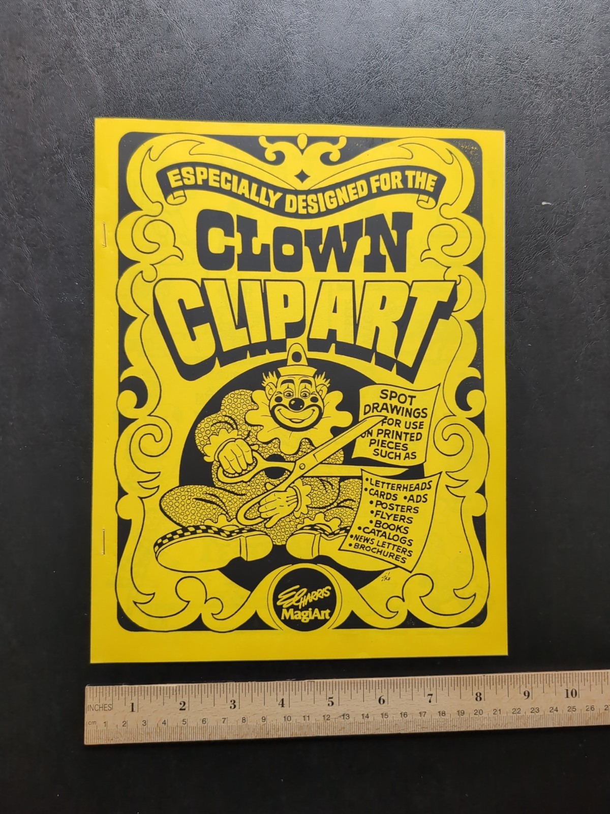 Circus Clown Clip Art Ed Harris Vintage Booket 8 Pages Complete