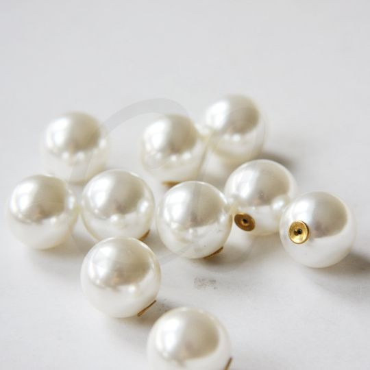 10 Pieces (5 Pair) Plastic Pearl Earring Stopper- Pearl Earring Backing (3291C)