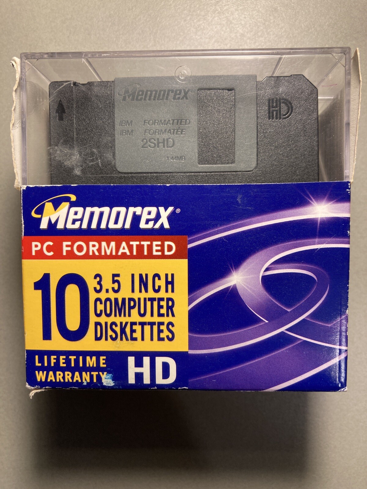 Memorex 3.5" Computer Diskettes PC Formatted Floppy Discs Open Package Of 9