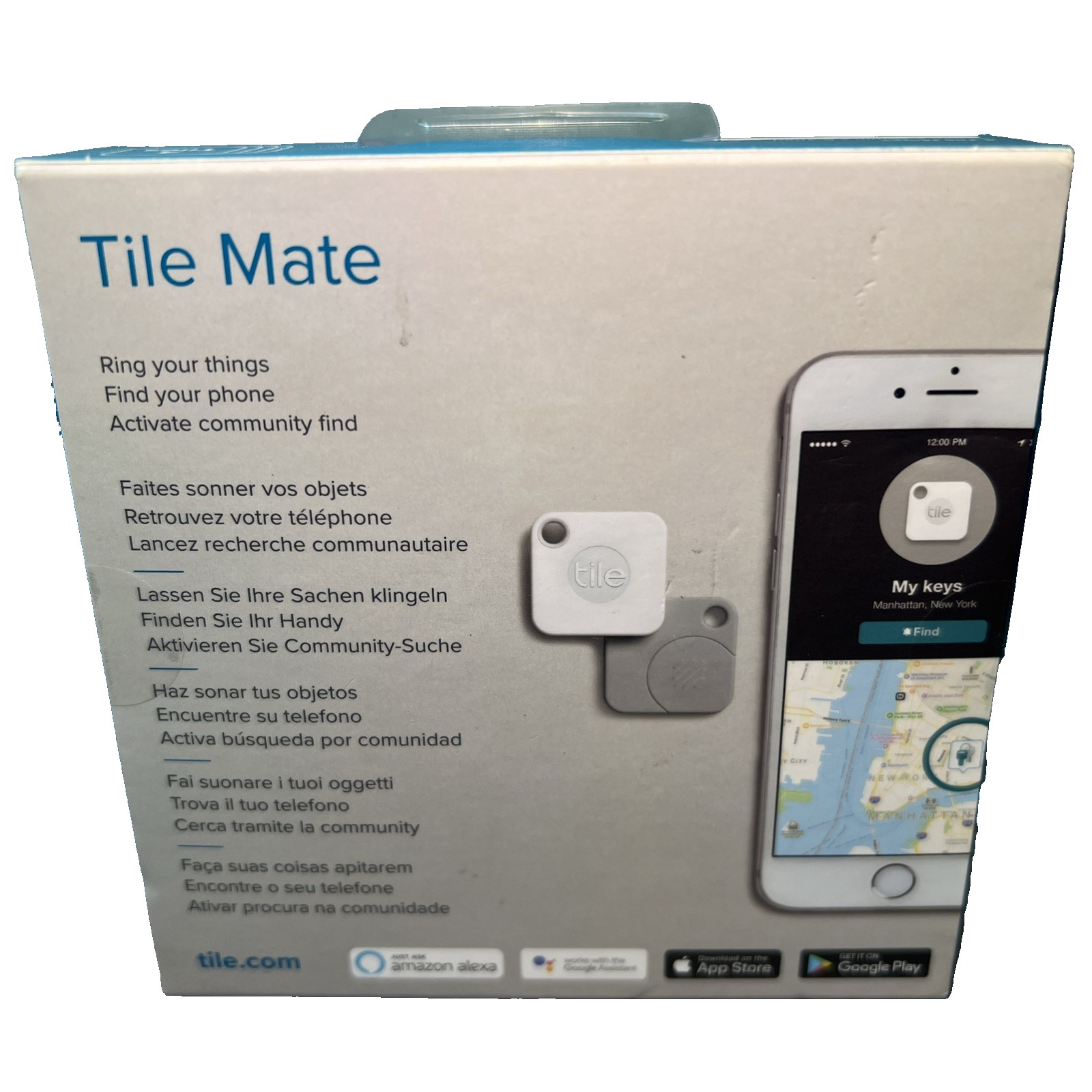Tile Bluetooth Tracker 4 Pack (RT-13004) (T5001) - "Helps Find Anything" SEALED!