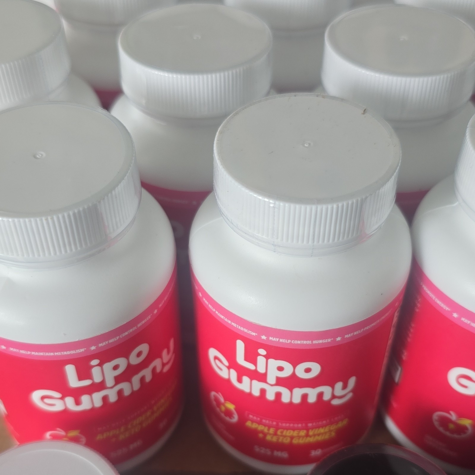 Lipo Gummy Apple Cider Vinegar Keto BHB Gummies 525mg 30 Count Exp 11/2027