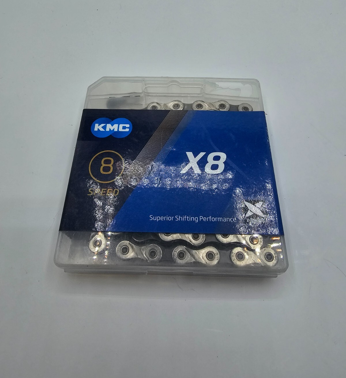 KMC X8 Chain Silver/Grey 6-8 Speed 116 Links 1/2"x3/32"