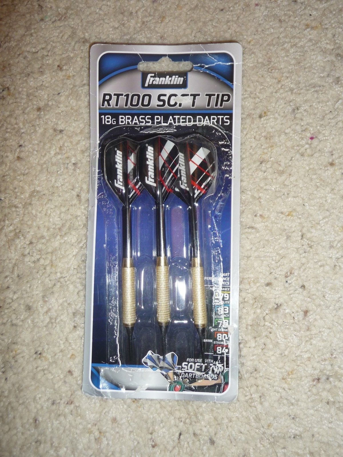 FRANKLIN RT100 Soft Tip  18g Brass Plated Darts