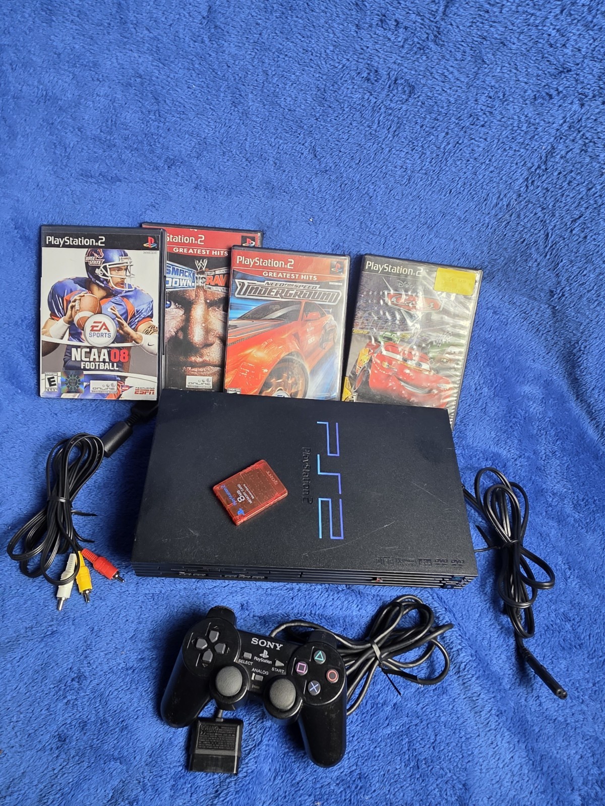 Sony PlayStation 2 PS2 Fat Console Bundle SCPH-50001 TESTED/WORKING Ships TODAY!